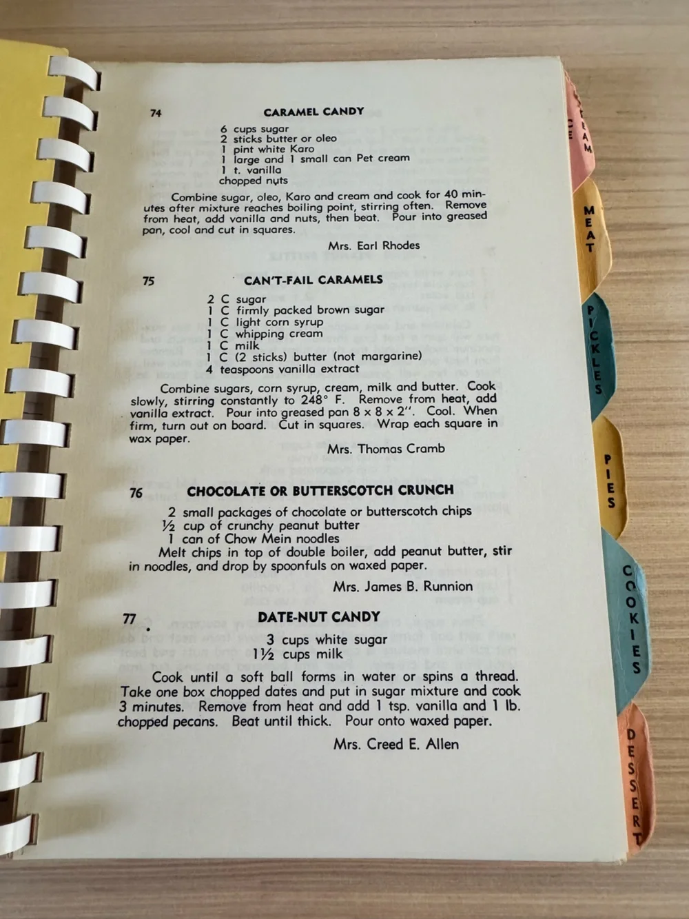 Vintage Recipe Cookbook Lot Spiralbound paperback
